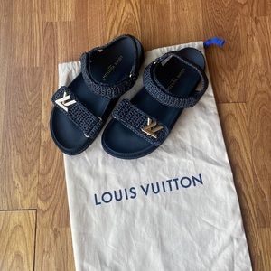LV sandals with Velcro straps GORGEOUS